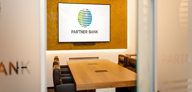 Partner Bank conference room illustrating its goal of delivering trusted financial and investment advisory services