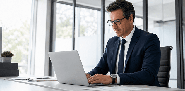 man-sitting-behind-the-laptop-typing