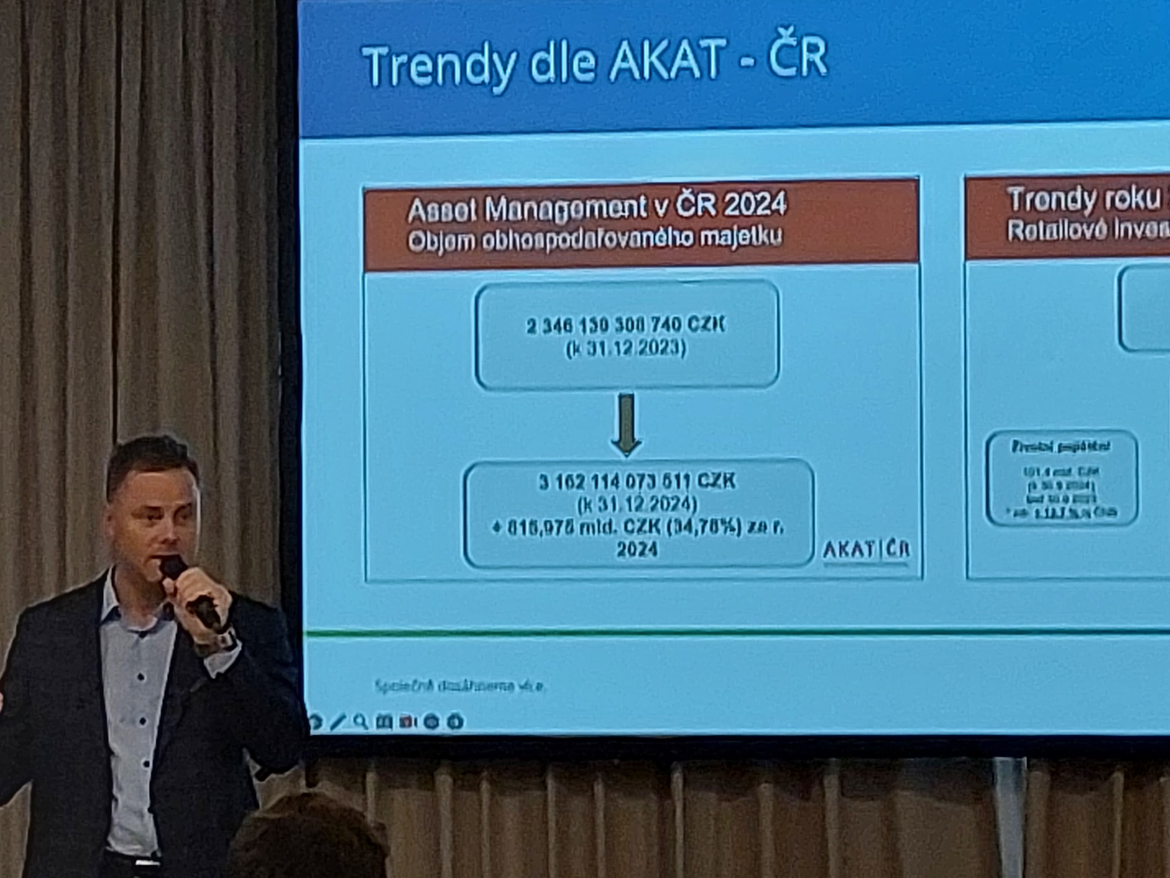 Vortrag auf dem FINfest Prag 2025 mit einem Sprecher der Partner Bank – Einblicke in Vermögensverwaltung und finanzielle Bildung.
